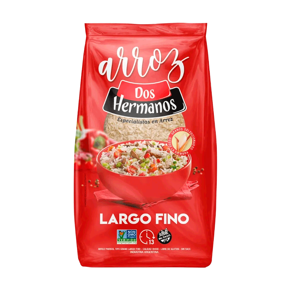 Arroz Dos Hermanos Largo Fino 1 kg_0