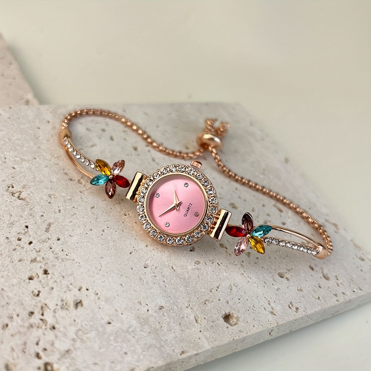 Luxurious Inlaid Women's Watch – Timeless Elegance, Sparkling Detail_1