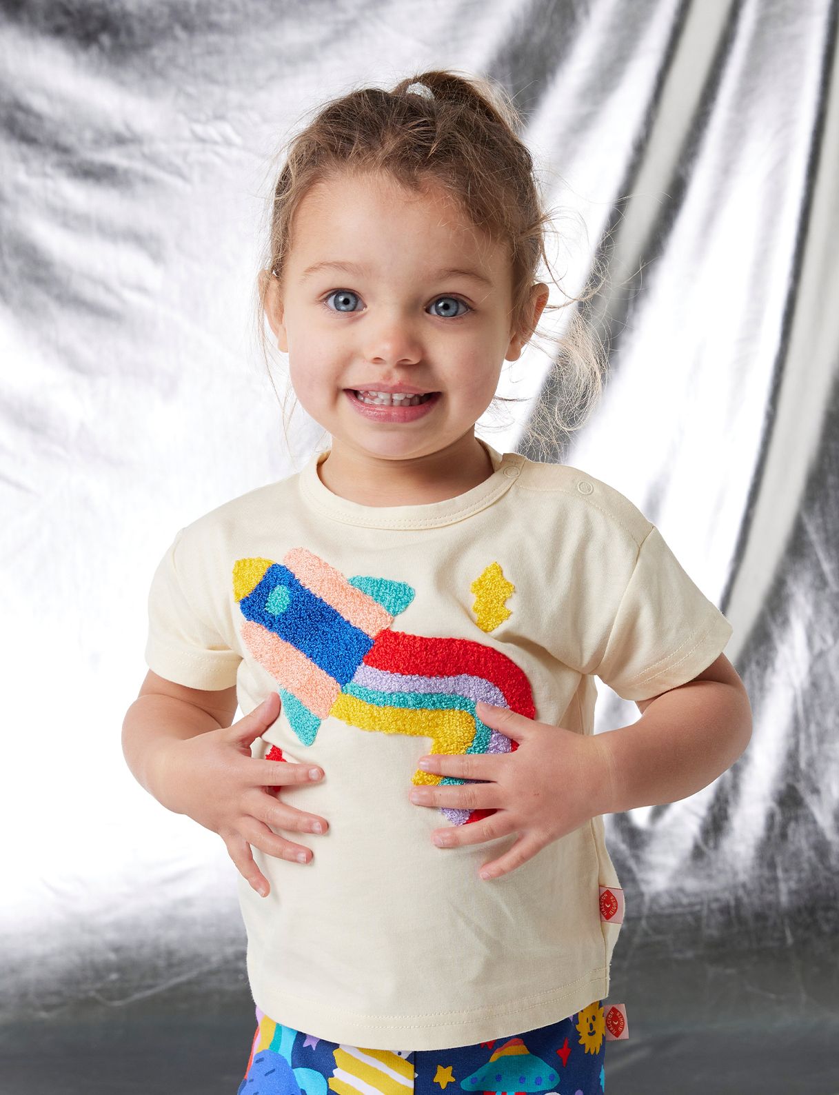 Cotton Applique T-shirt (Rocket)_2