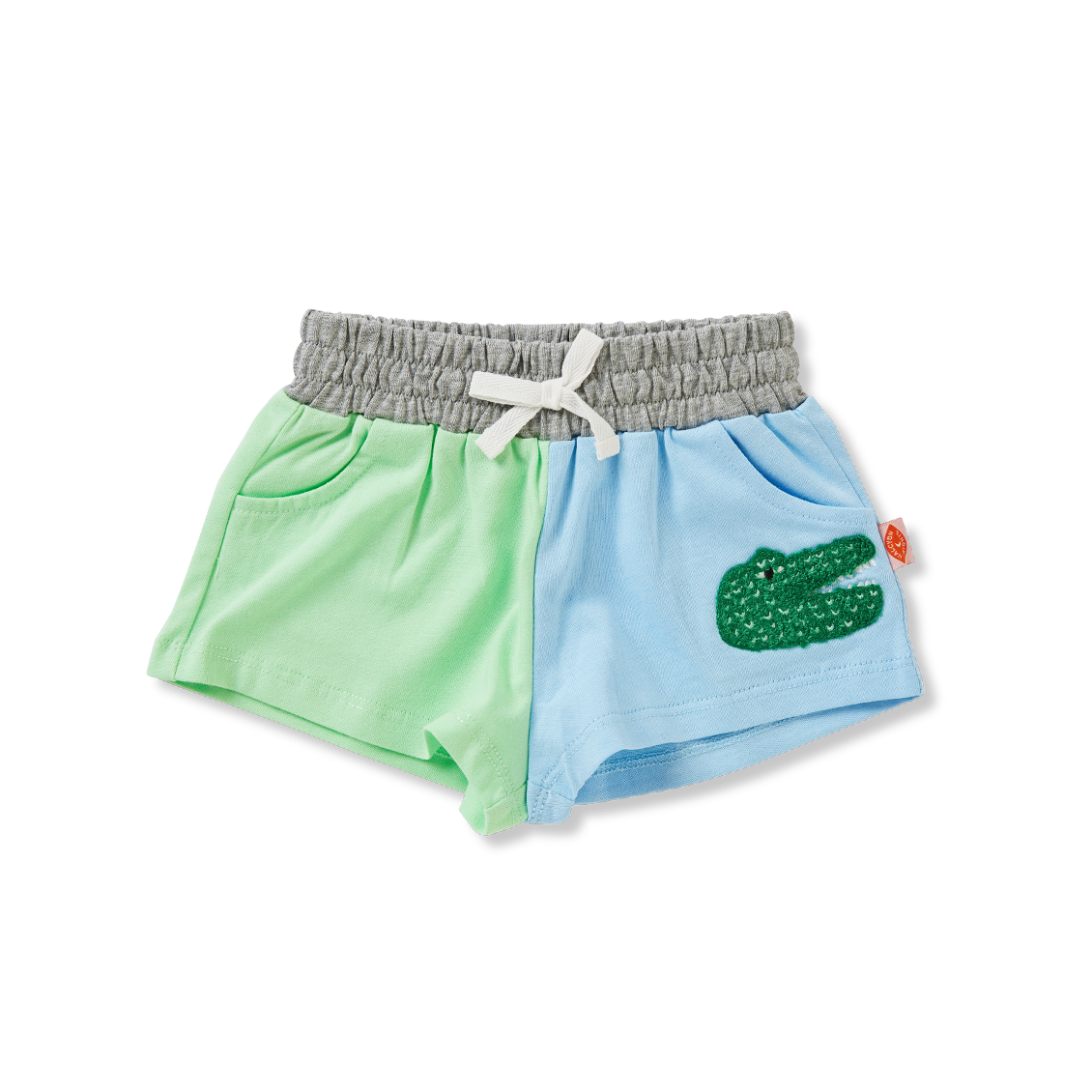 Cotton Applique Shorts (Crocodile)_0