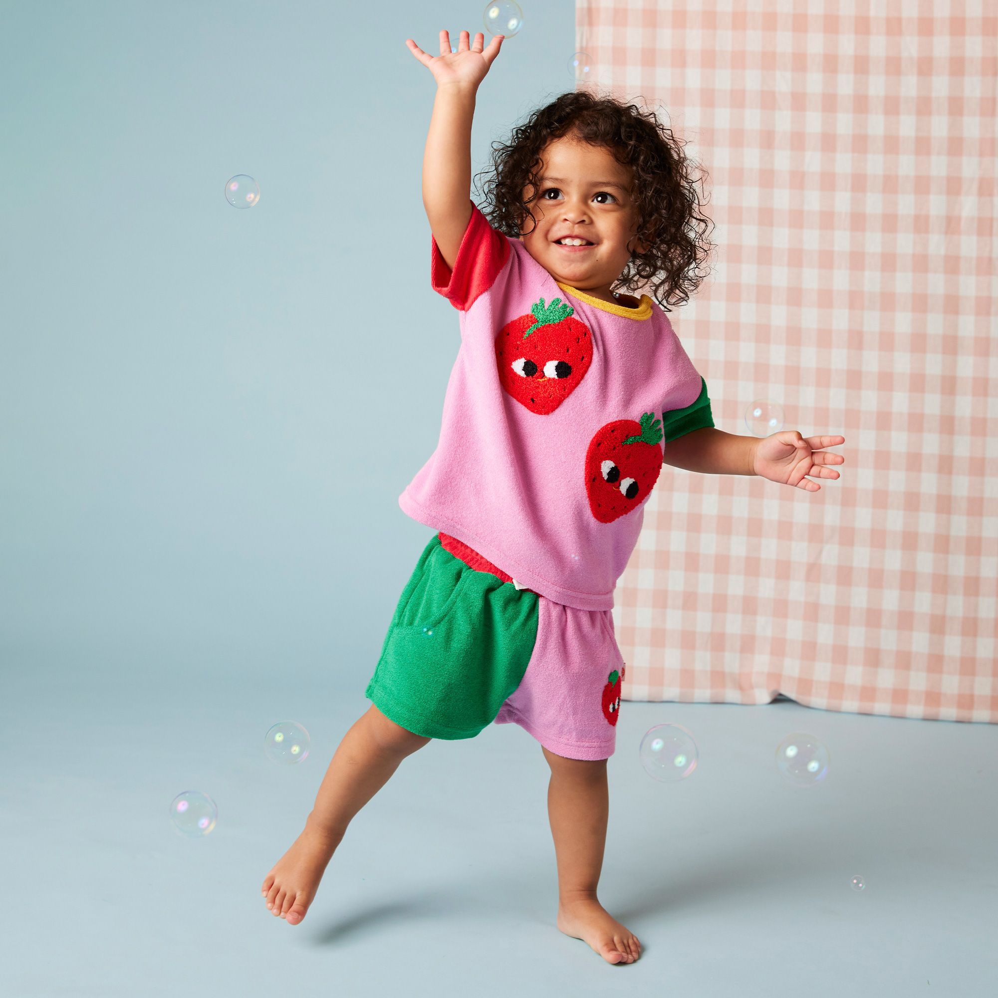 Terry Applique Tshirt (Strawberries)_2