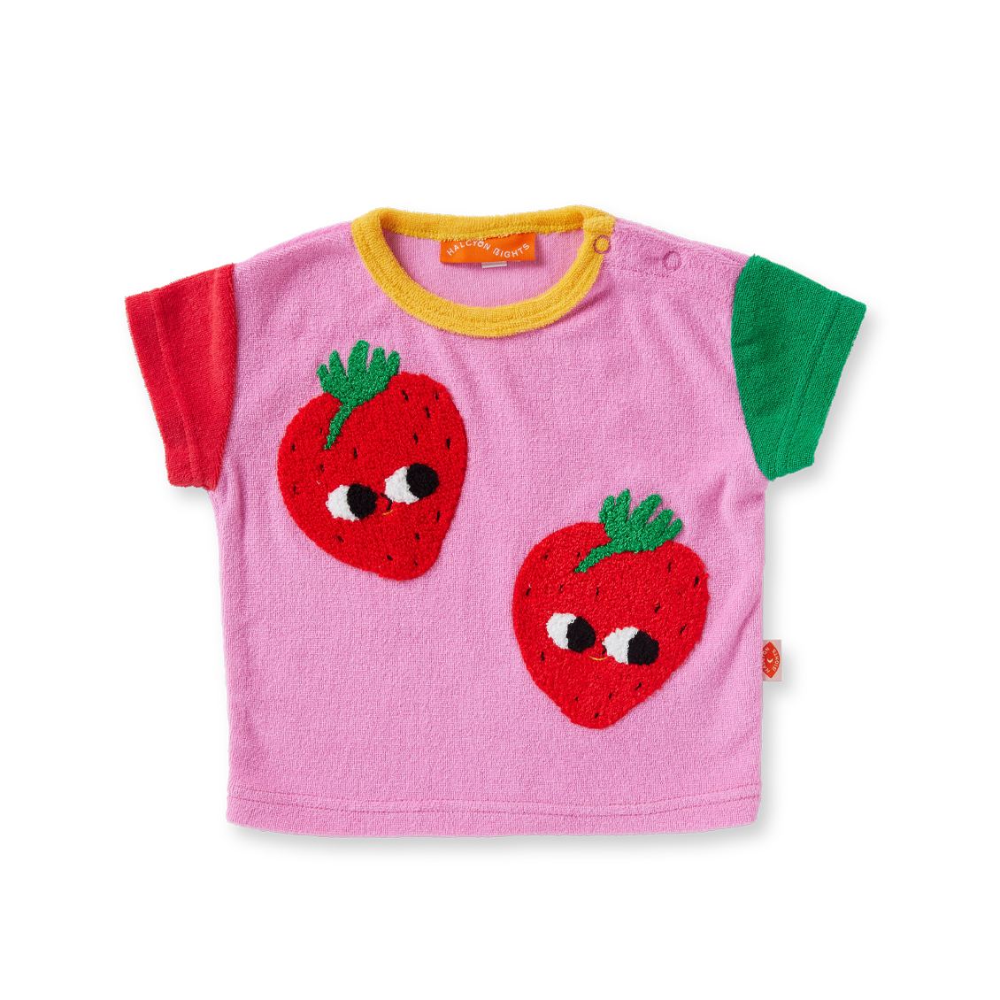 Terry Applique Tshirt (Strawberries)_0