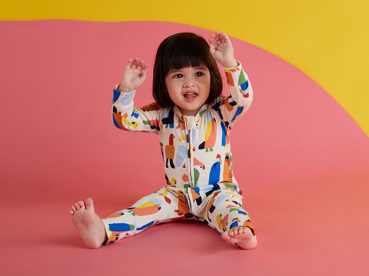Long Sleeve Romper (Flamin' Galah)_1