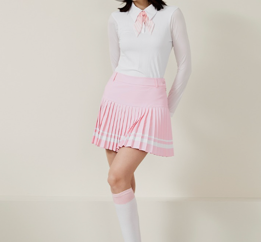 Duvik - Hem pleated contrast color point culottes_0