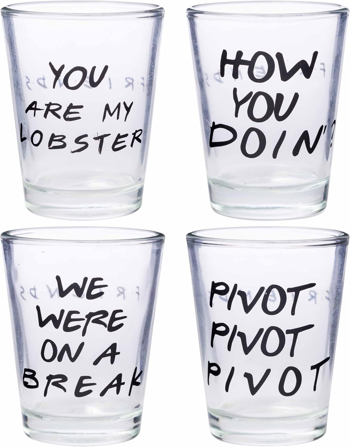 SET DE VASOS DE SHOTS CON FRASES ICÓNICAS DE FRIENDS_0
