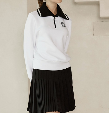 Duvik - Kara Knit Zip-up Brujong T-Shirt _2