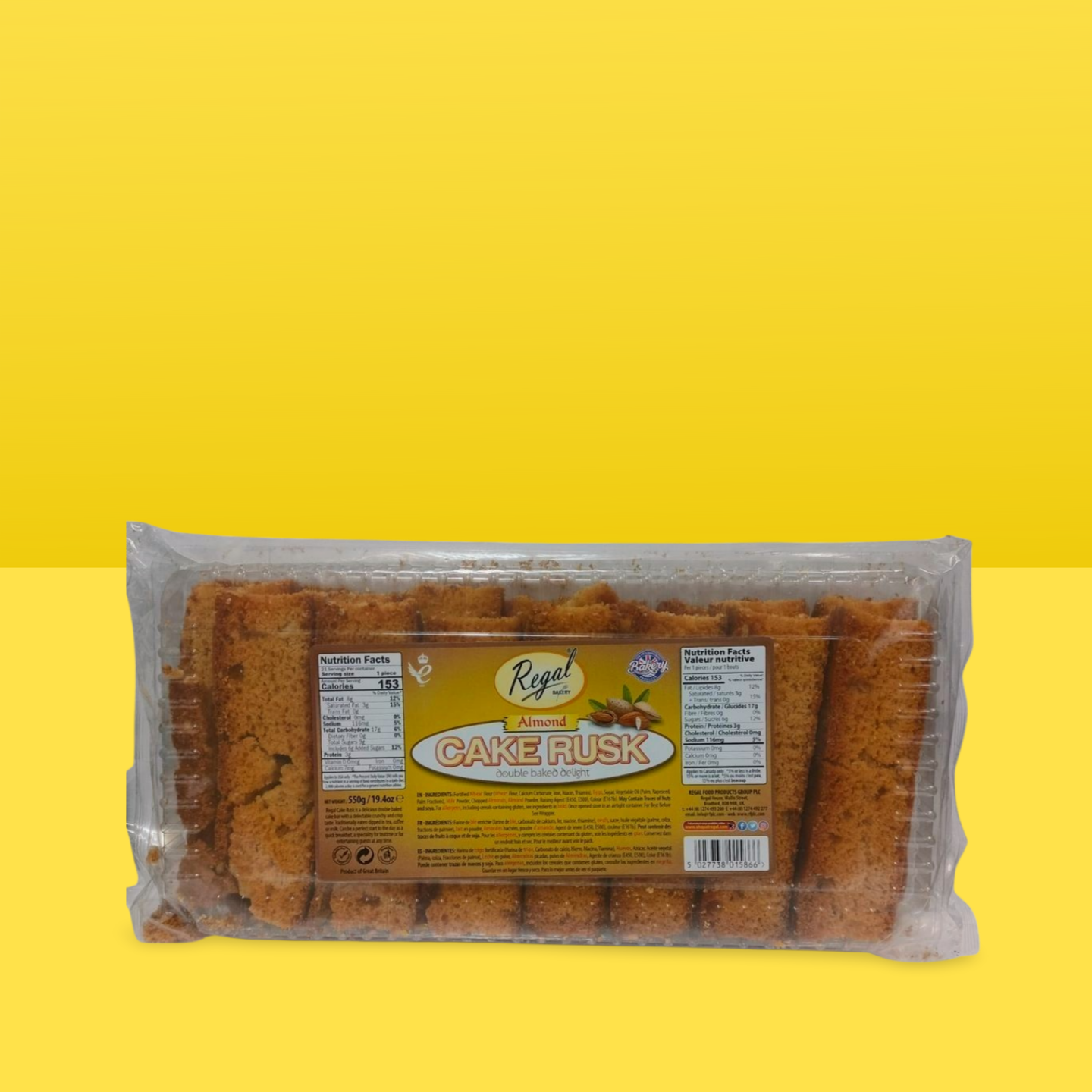Regal Cake Rusk Almond 550g_0
