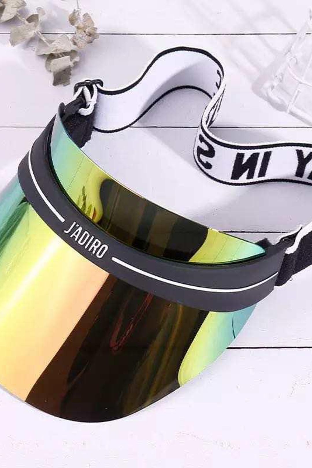 Sun Visor UV protecttion Hat  for Women Men Adjustable Outdoor Sun Headband UV Protection Face Shield Oversized Sunglasses_0