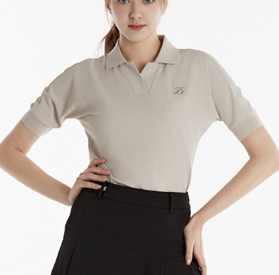 Duvik - Yoko Open Collar Gaori Fit T-Shirt_2