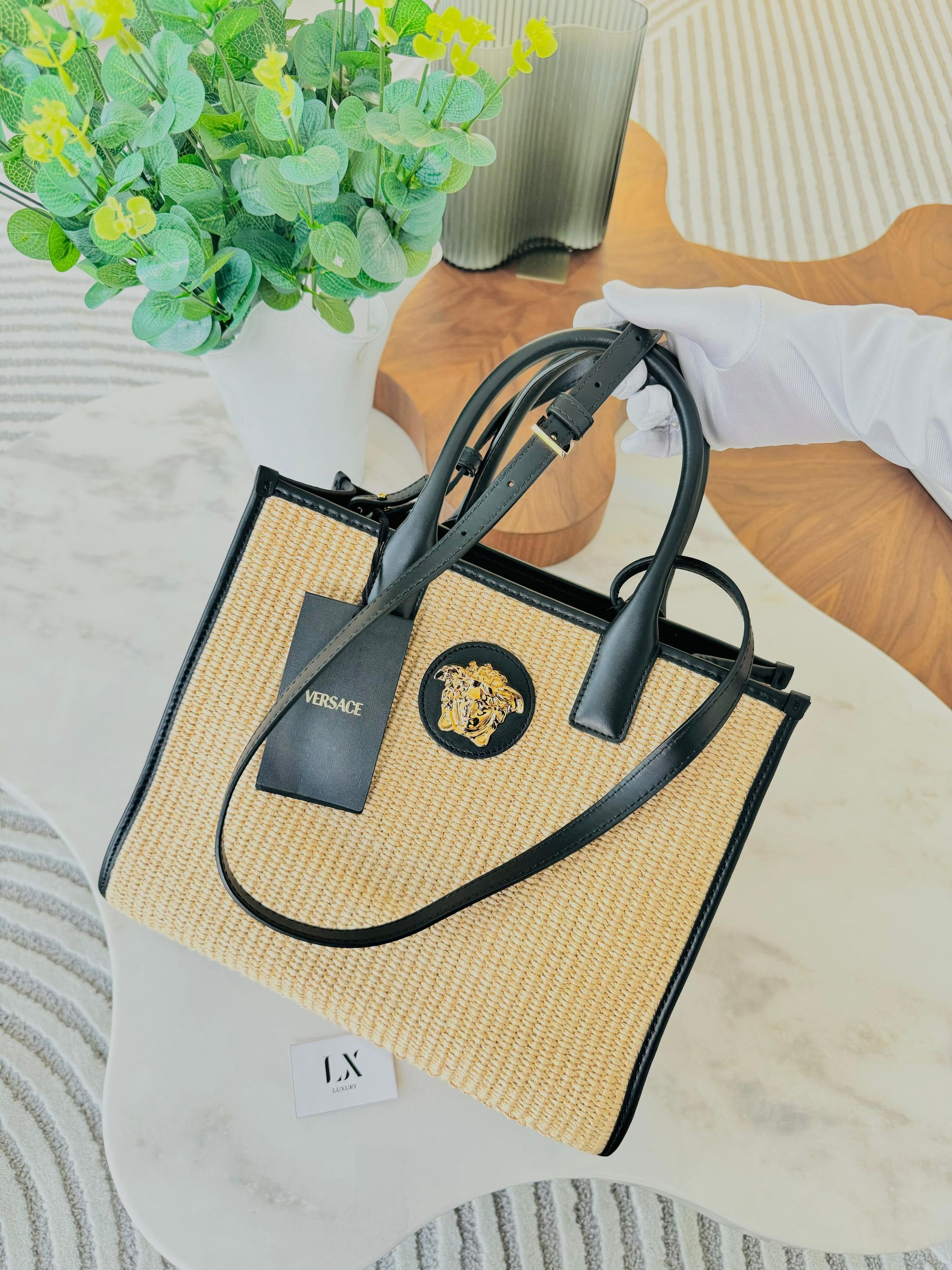 Bolsa raffia Versace La Medusa - nova coleção _4