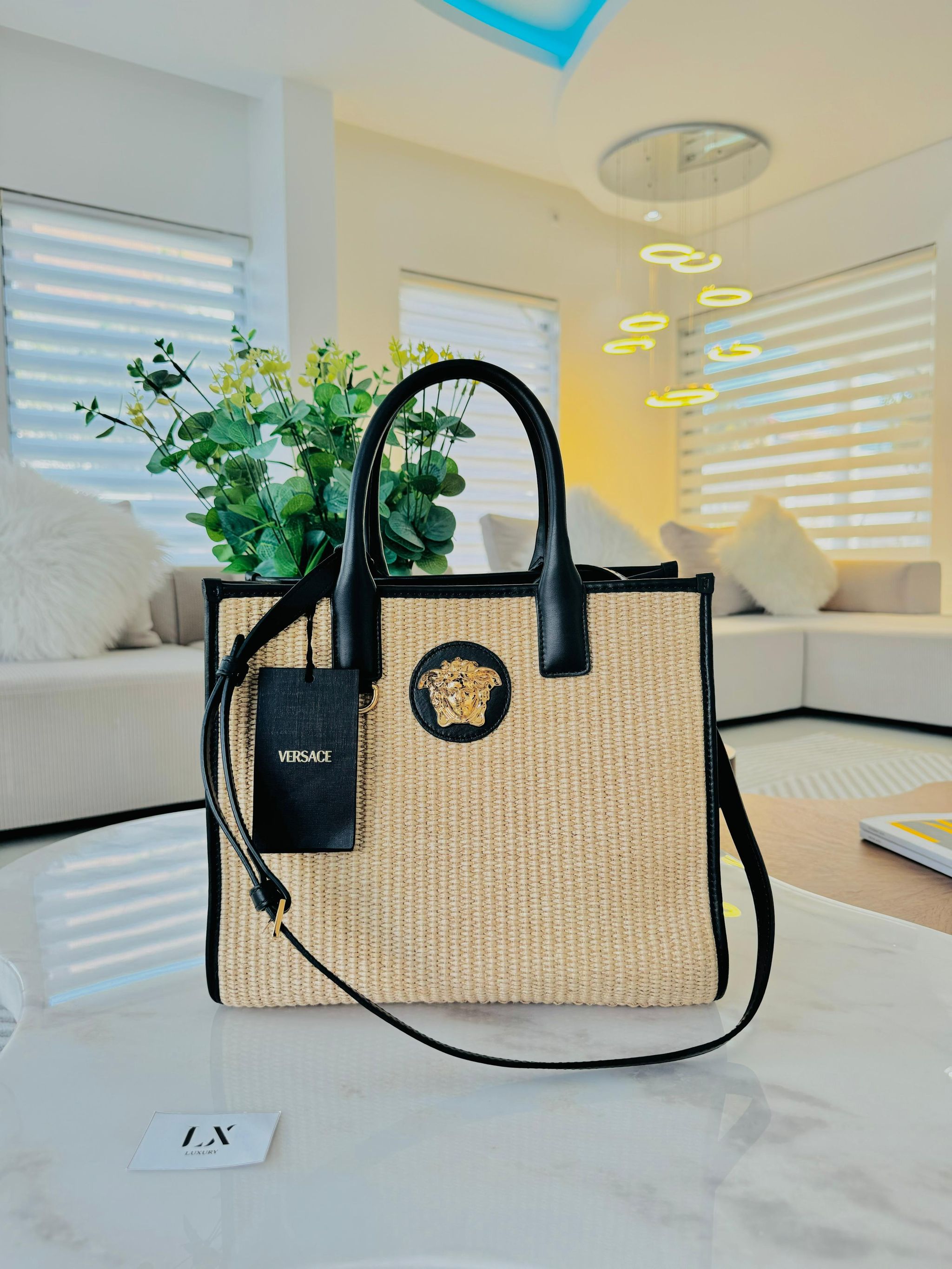 Bolsa raffia Versace La Medusa - nova coleção _3