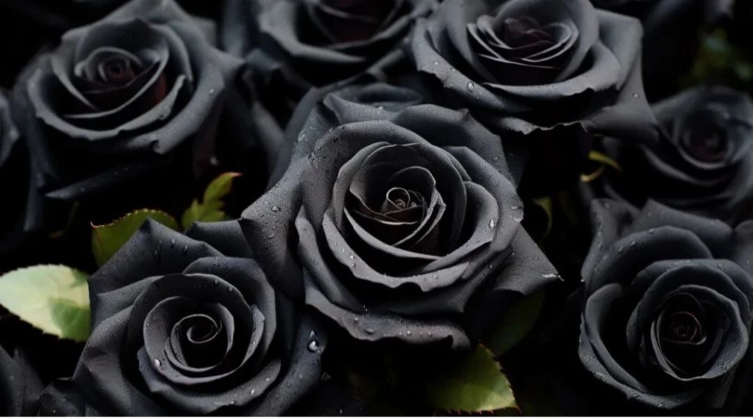 Exotic Black/ Black Mixed Rose Seeds_0