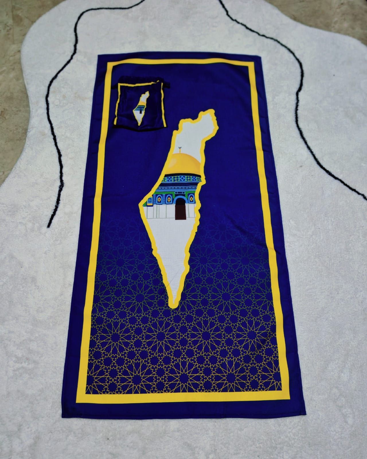 Aqsa Travel Prayer Mat - Aqsa Blue_0