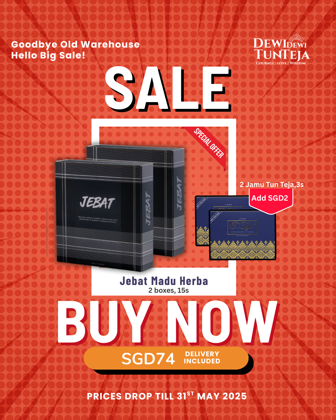 Jebat Madu Herba, Add on $2 Mini Jamu_0
