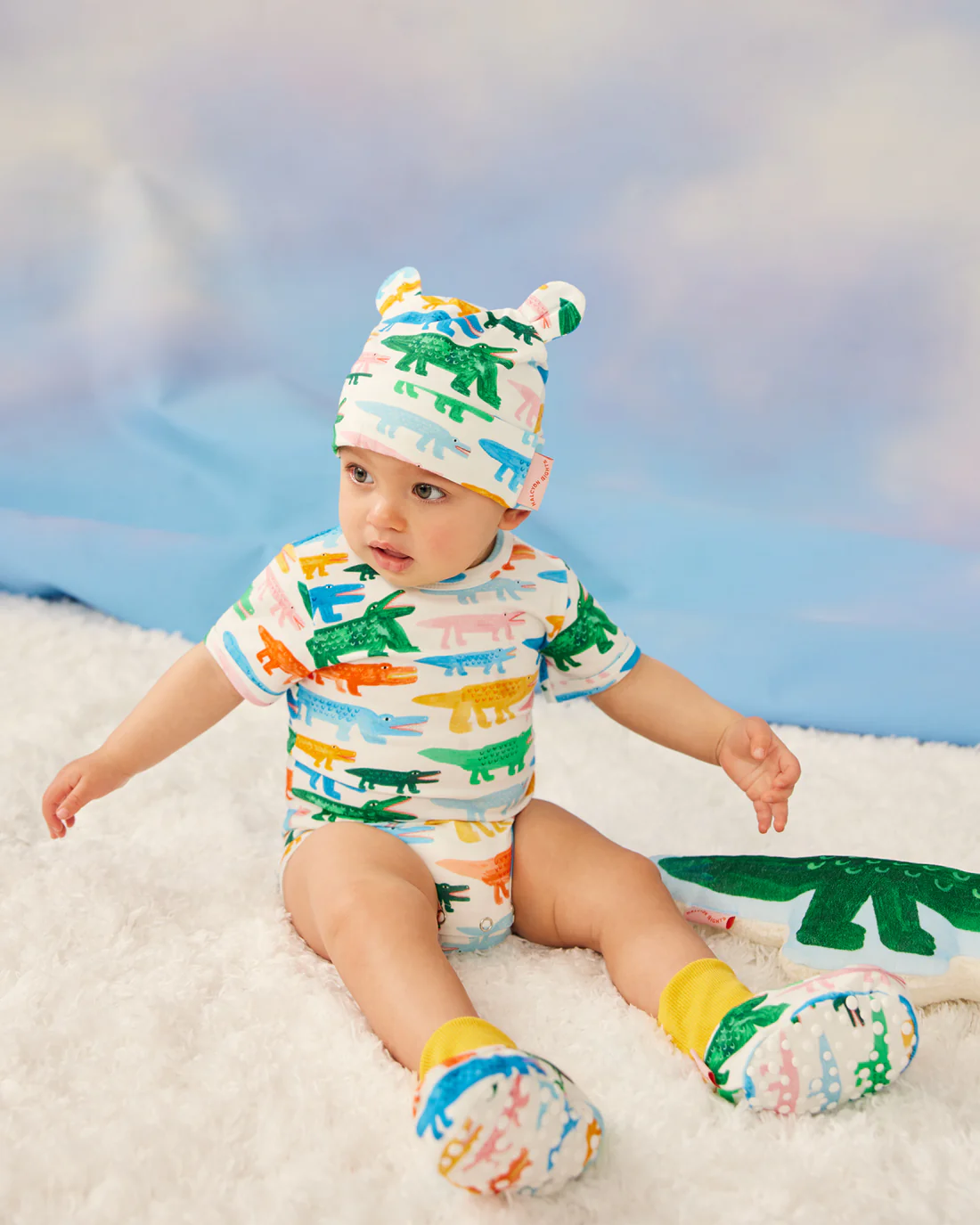 Short Sleeve Bodysuit (Crocodile)_2