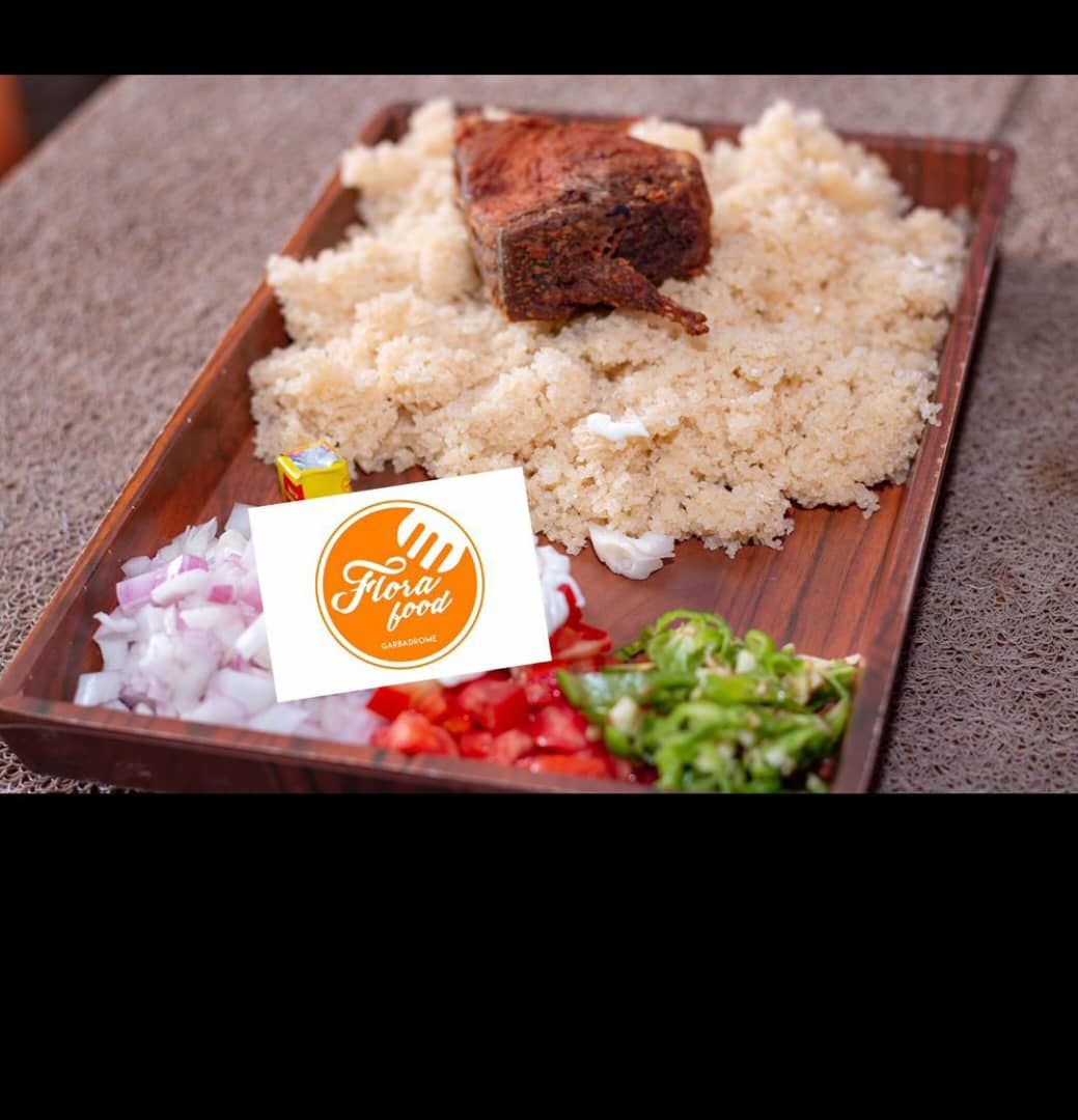 Garba (Atiekè et 1 poisson thon) - FLORA FOOD_0
