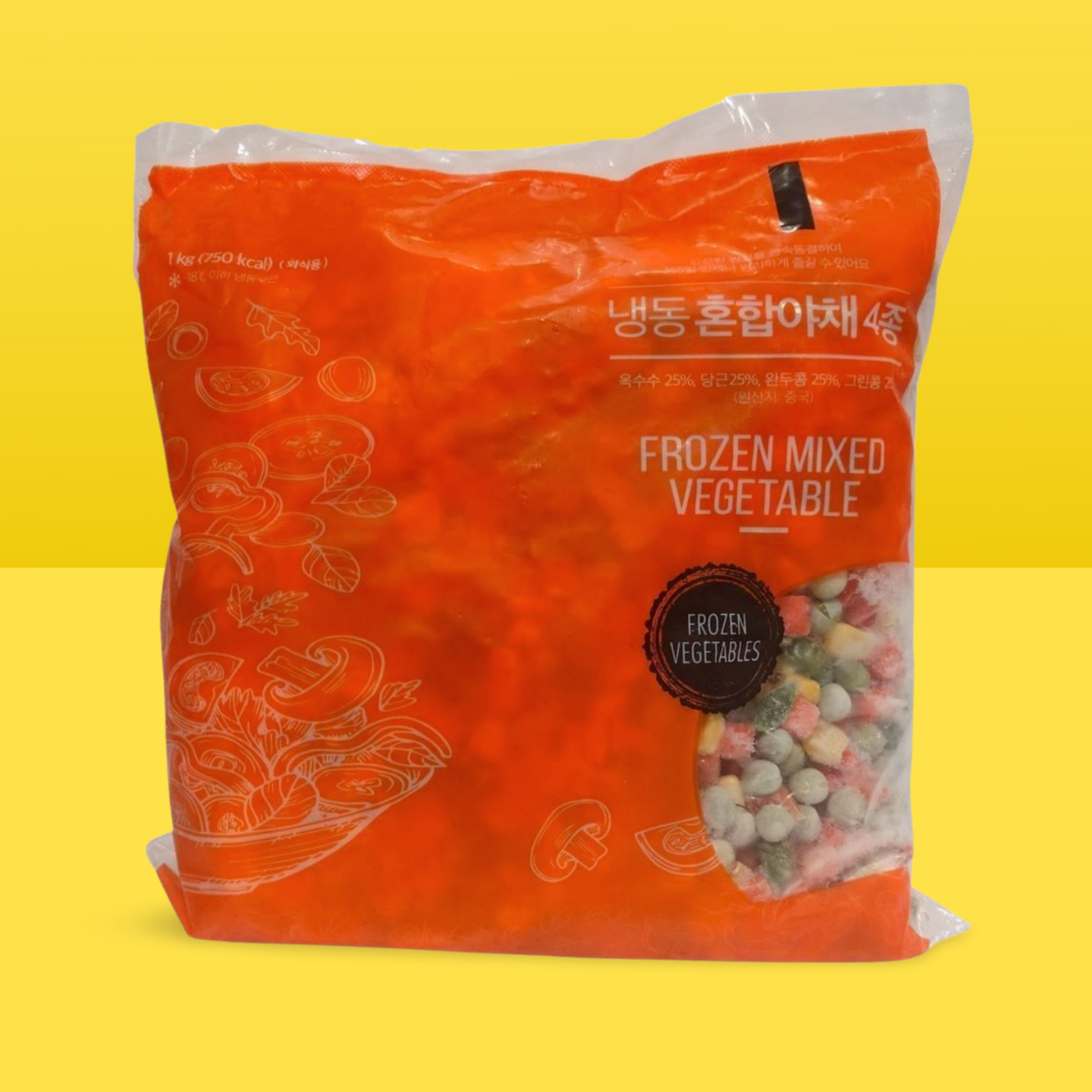Frozen Mixed Vegetables 1kg_0
