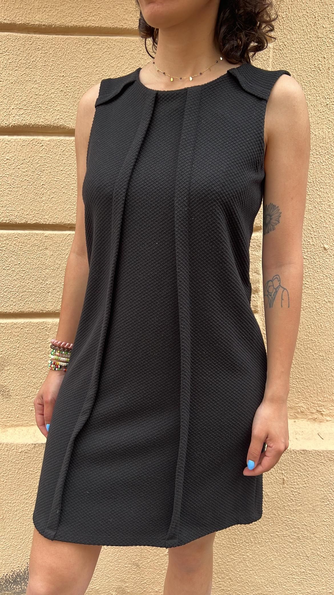 Pleated Black Dress_1