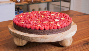 Raspberry & Almond Chocolate Tart_0