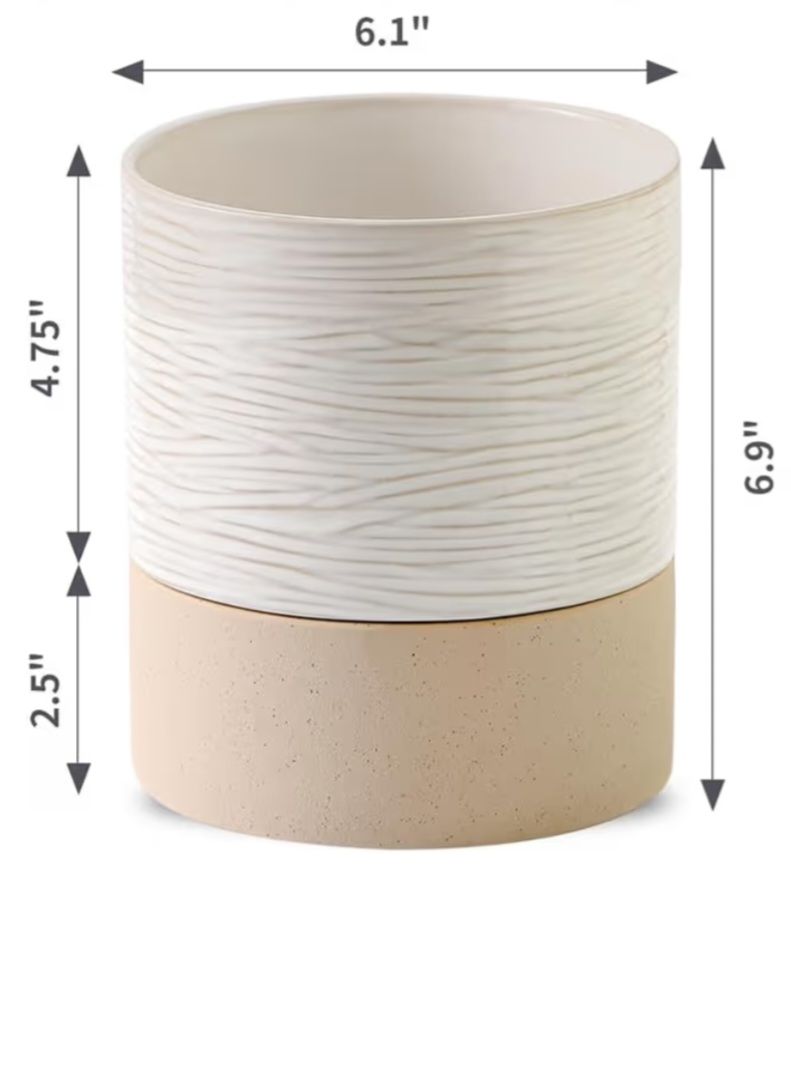 6" Ceramic Self-Watering Planter _1