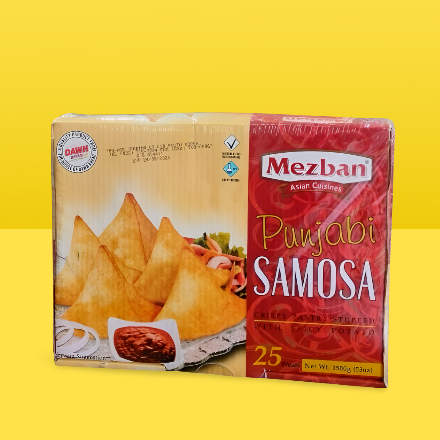 Mezbaan Punjabi Samosas 25pieces 1500g_0