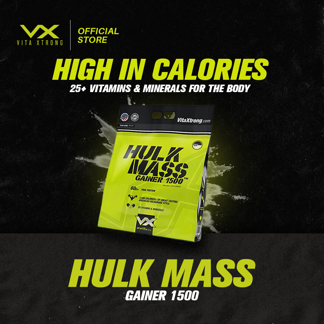 Vitaxtrong Hulk Mass Gainer 1500 (6lbs/2.7kg) | High Calorie Protein Muscle Gainer [VX]_0