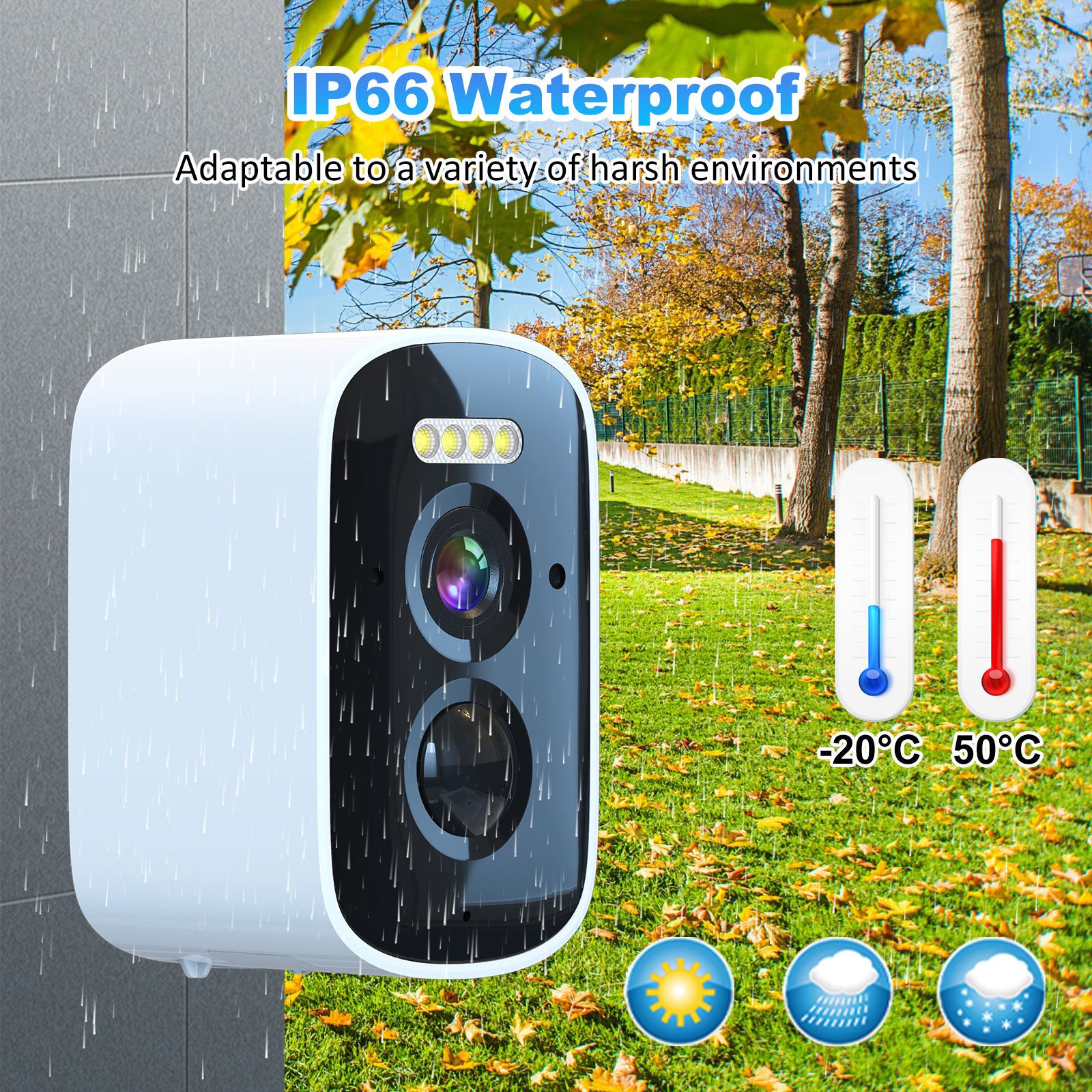 Smart Wireless Security Camera (Solar + Battery Powered)_3
