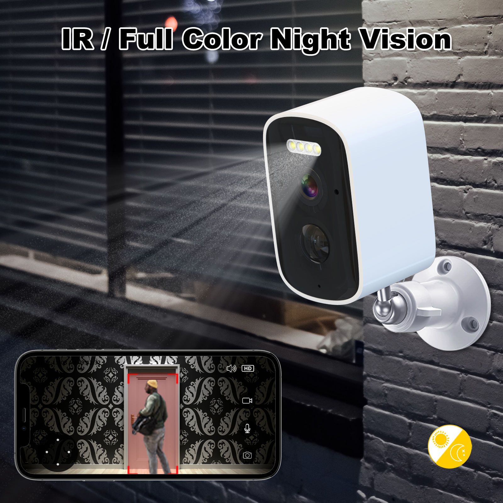 Smart Wireless Security Camera (Solar + Battery Powered)_2
