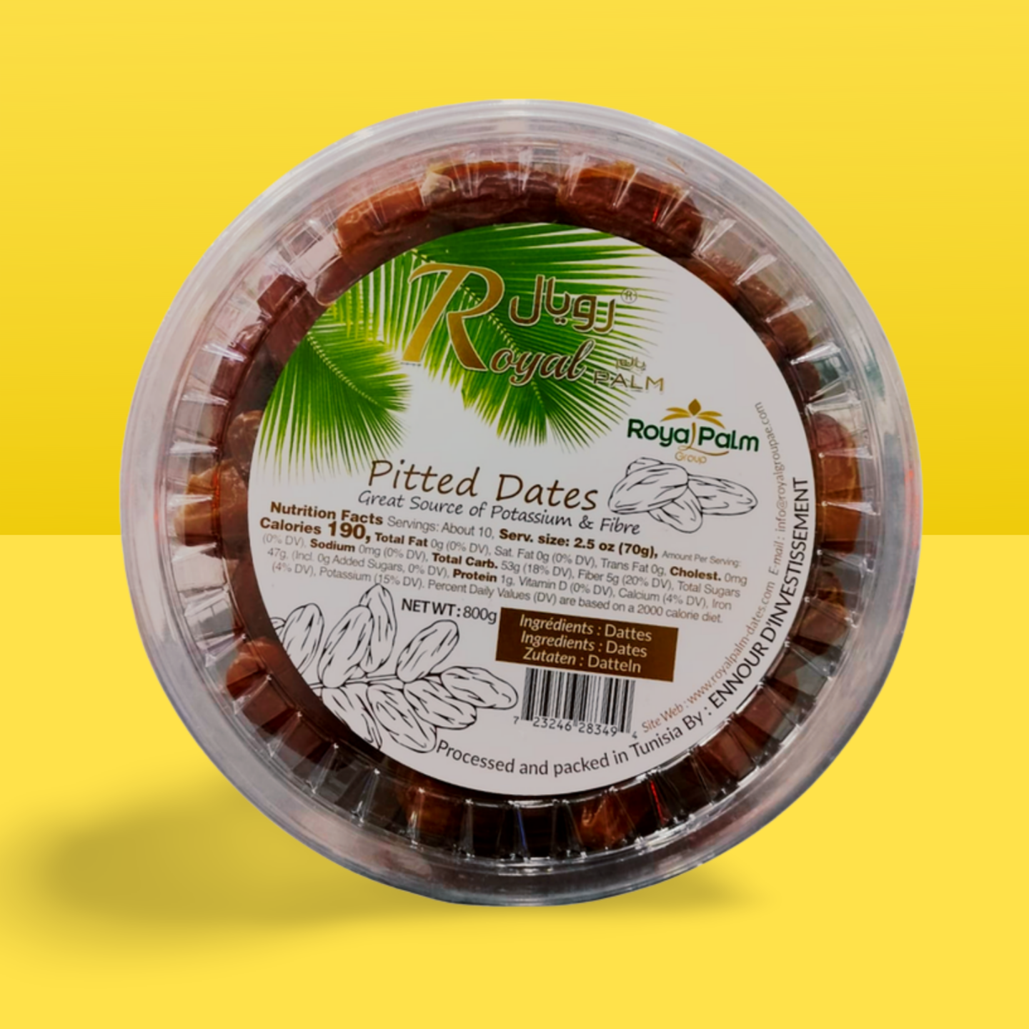 Royal Palm Pitted Dates 800g_0