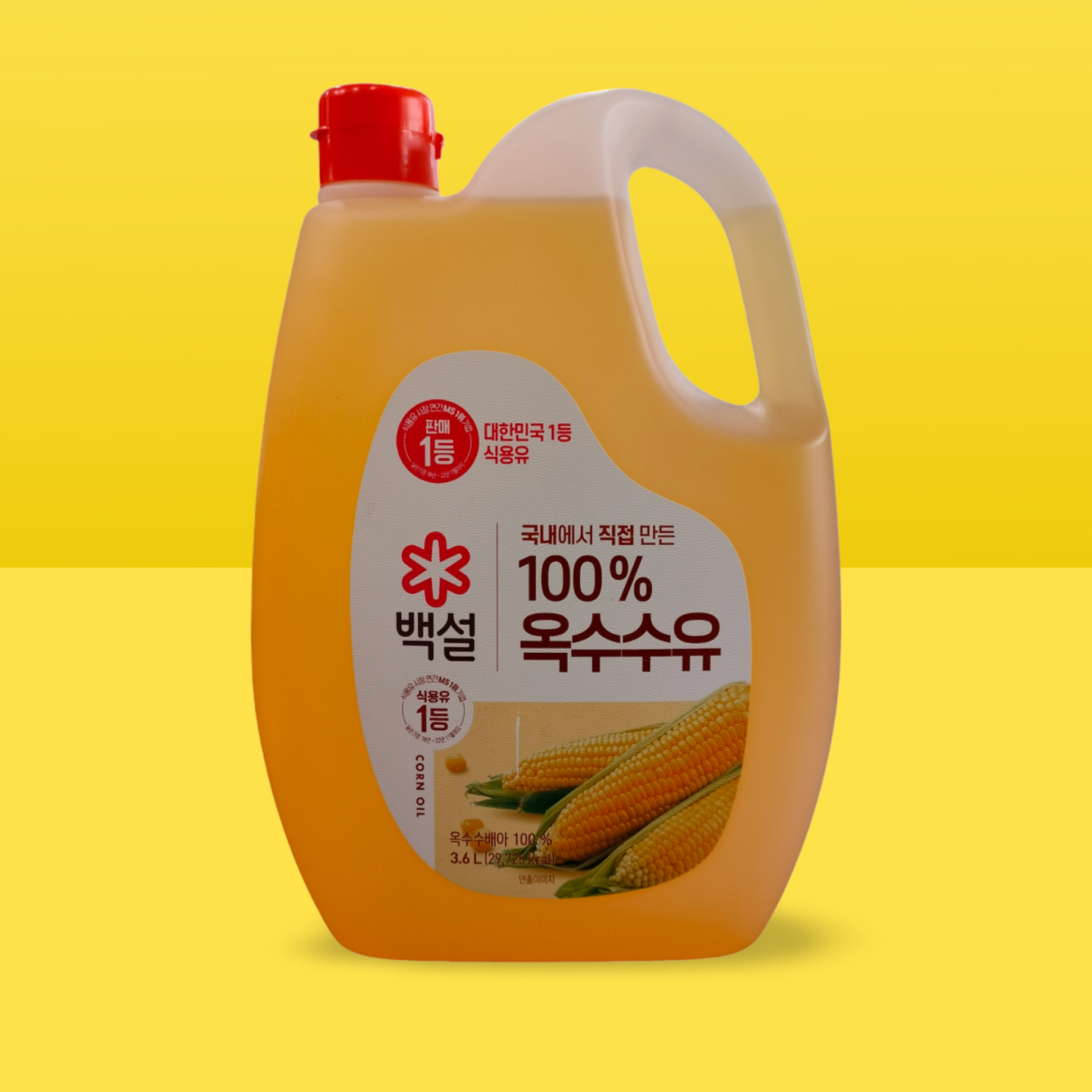 백설 100% 옥수수유 Corn Oil 3.6L_0