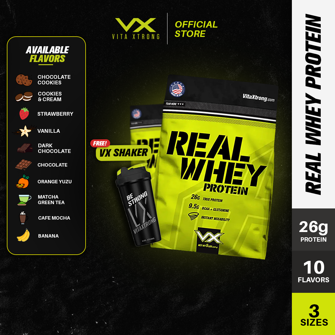 VITAXTRONG REAL WHEY 2lbs 1kg (third party lab tested) BUILD MUSCLE & BURN FAT_3