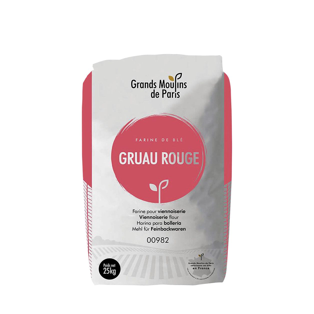 GRANDS MOULINS GRUAU ROUGE WHEAT FLOUR T45 (00982) 1X25 Kilogram (kg)_0