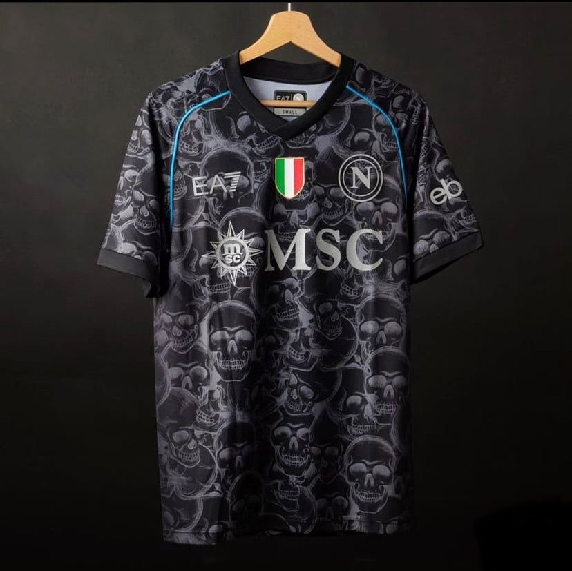 Napoli 2023/24 Halloween Shirt (Grey/black)_1