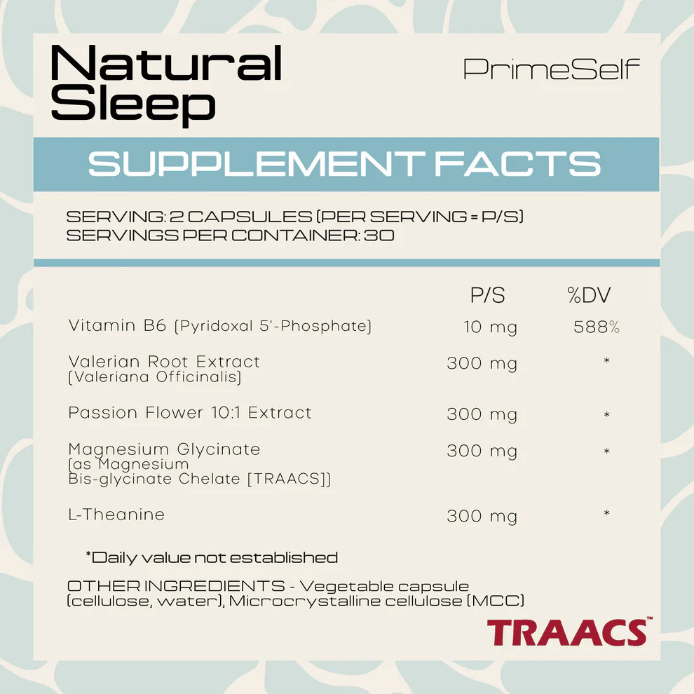 PrimeSelf - Natural Sleep - 60 Capsules (60c)_1