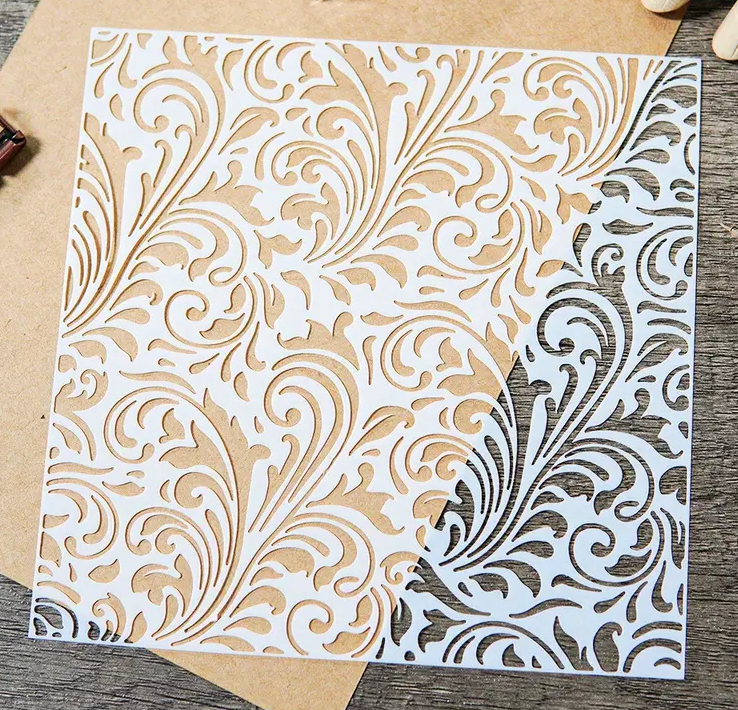 Elegance stencil - 15x15cm_1