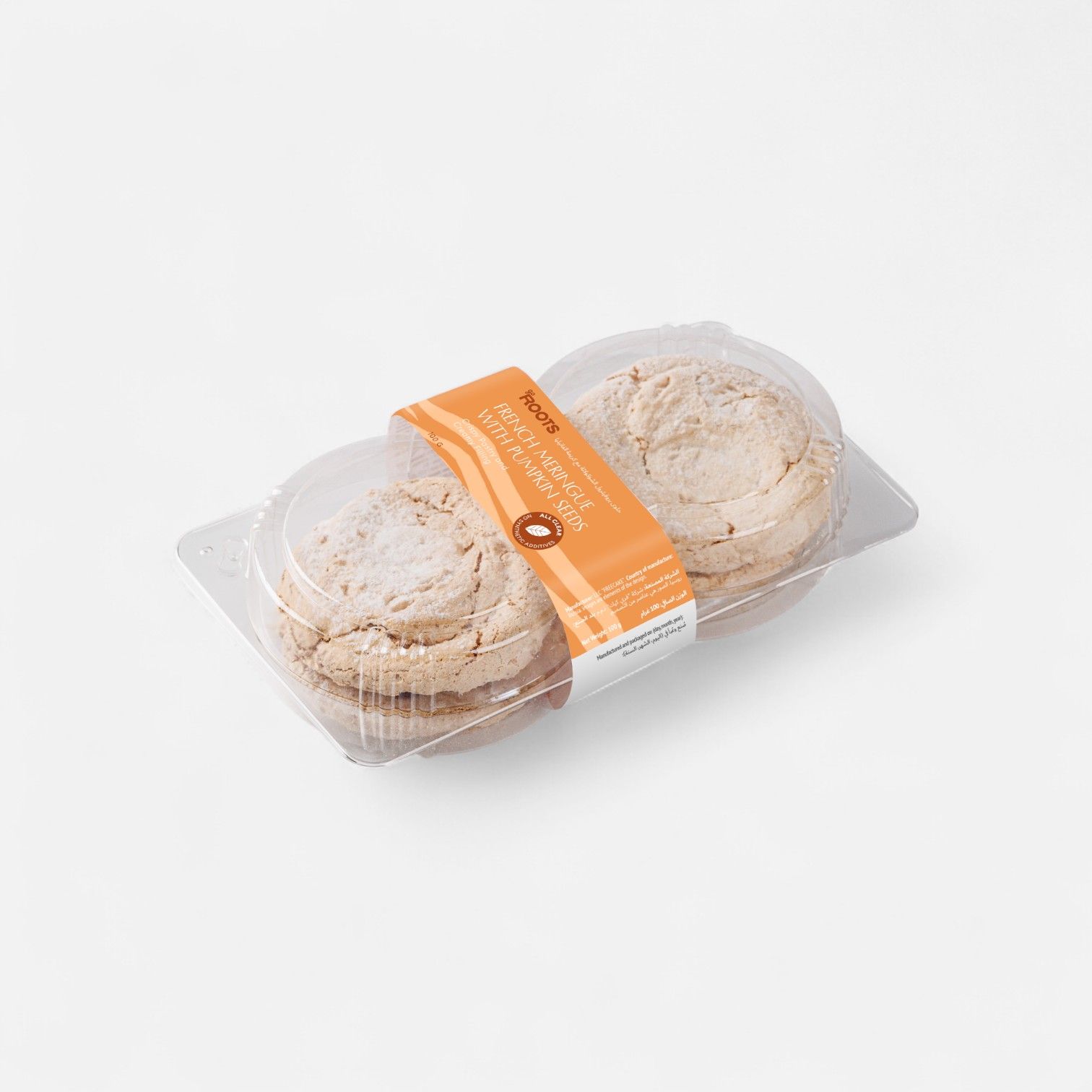 Roots French Meringue with Pumpkin Seeds Frozen 100g_0