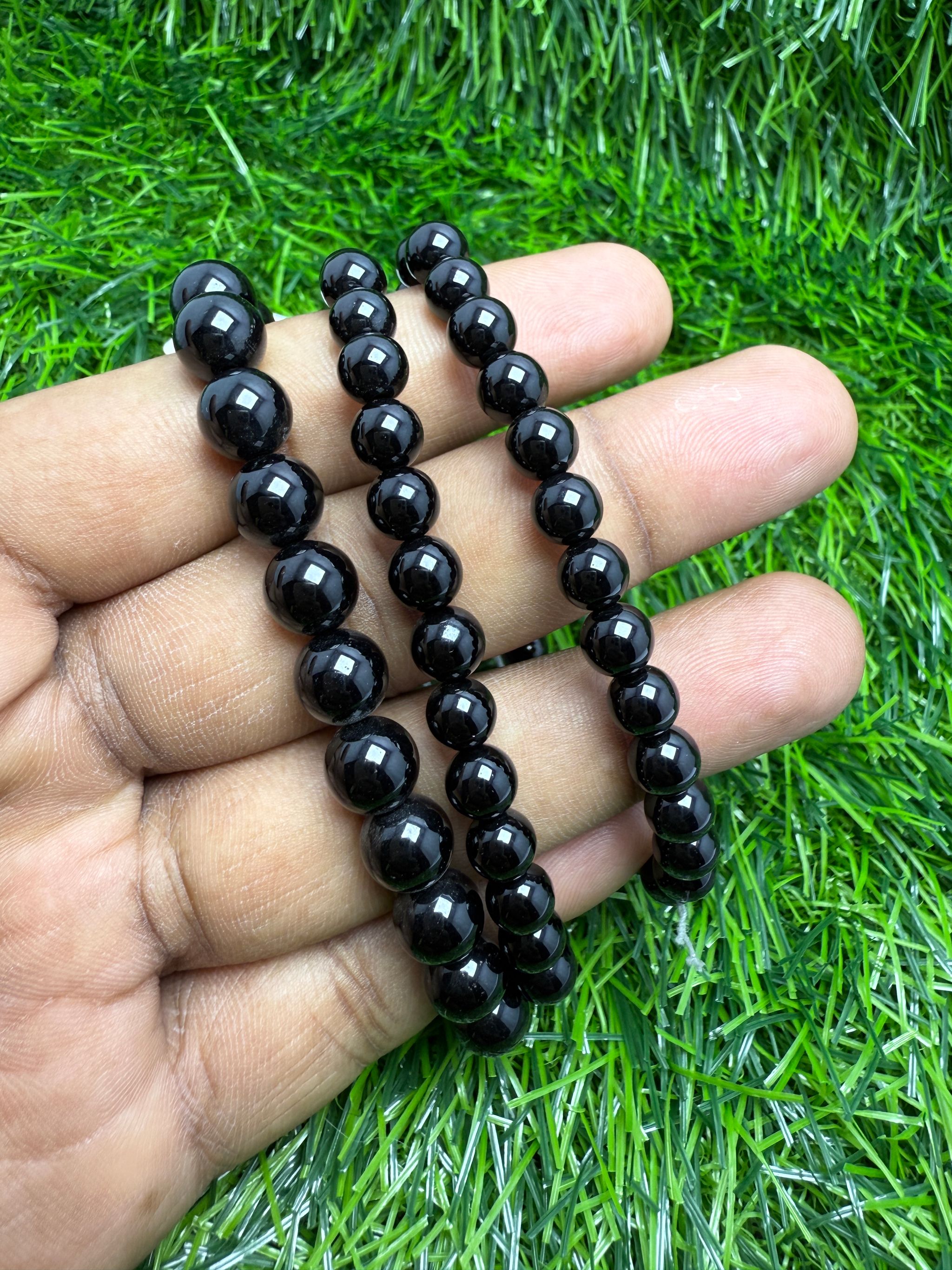 Natural Black Onyx Bracelet_0