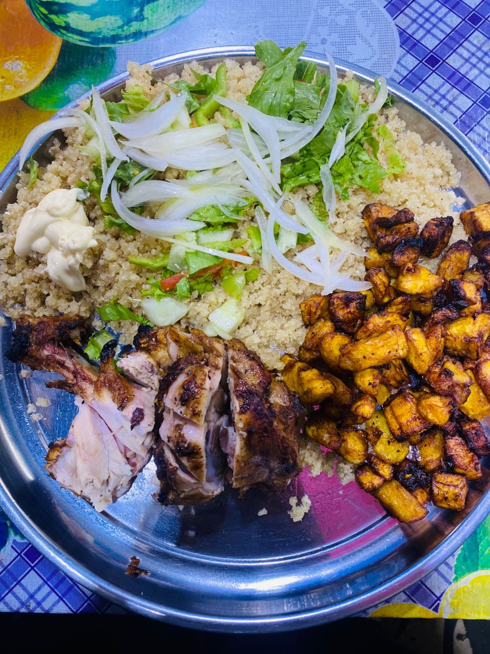 Attiéke Poulet braisé_2