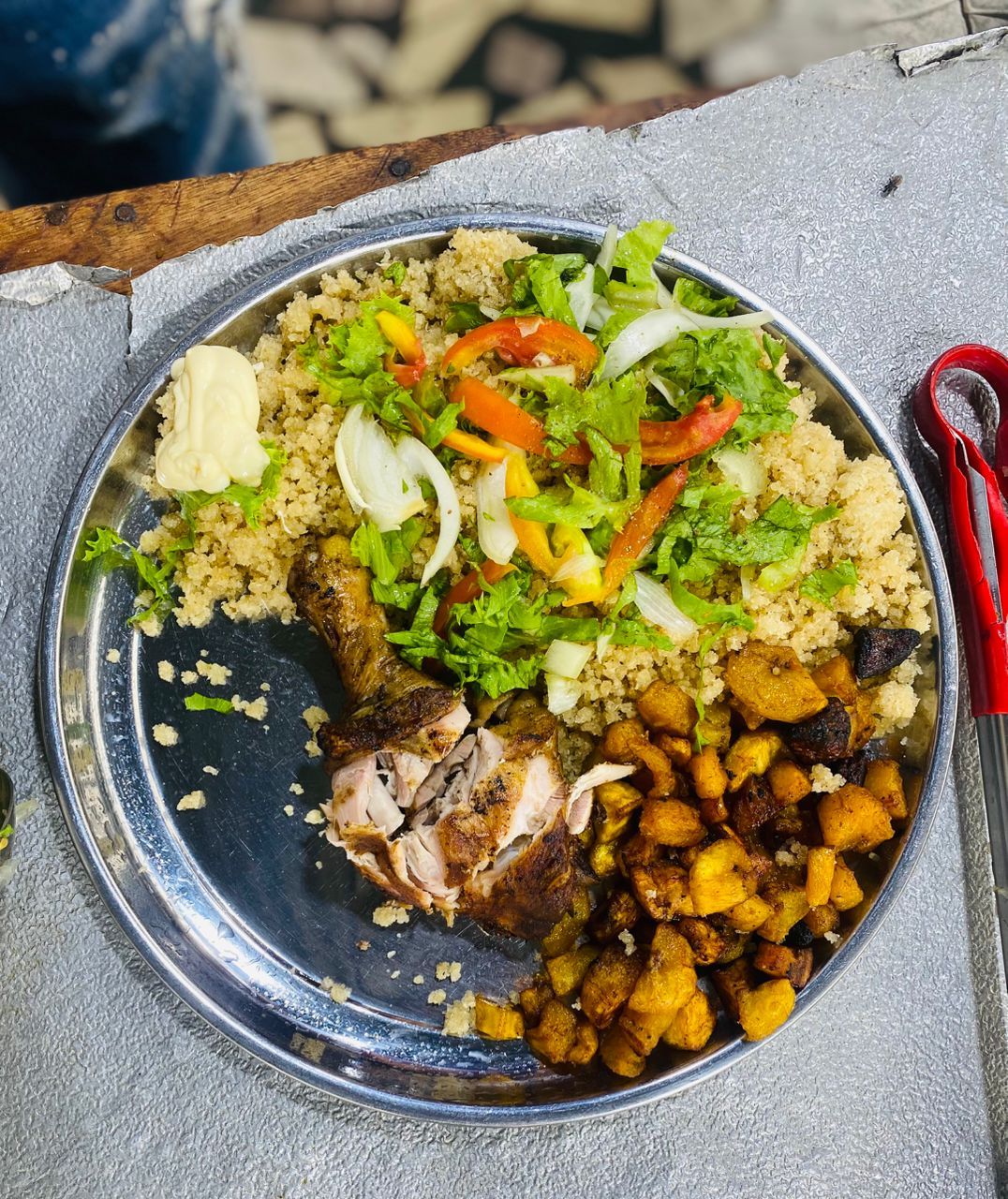 Attiéke Poulet braisé_0