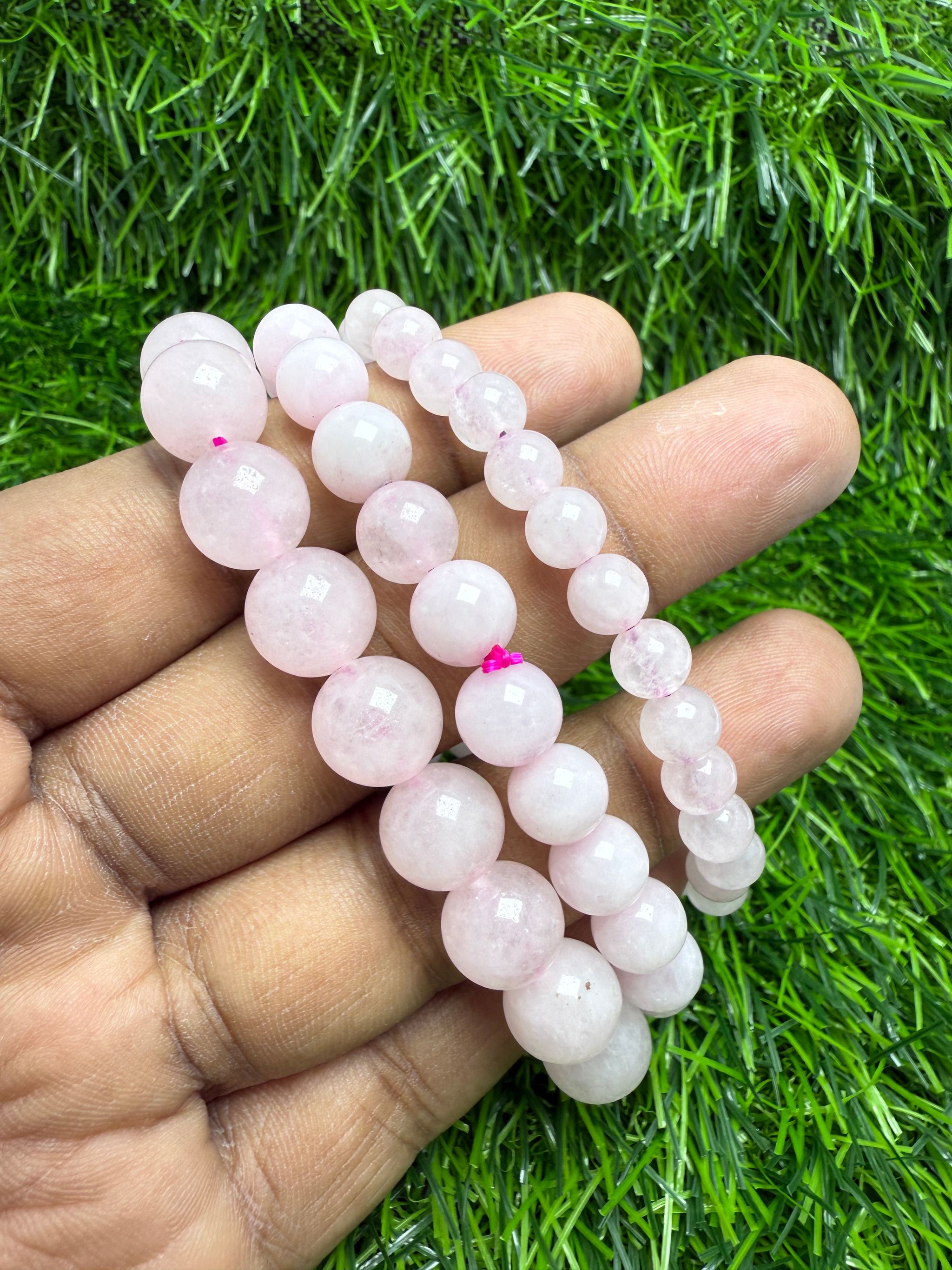 Natural Rose quartz Bracelet _0