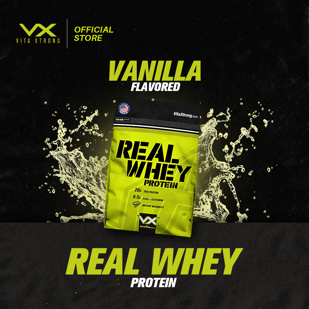VITAXTRONG REAL WHEY 5lbs 2.3kg (third party lab tested) BUILD MUSCLE & BURN FAT_5