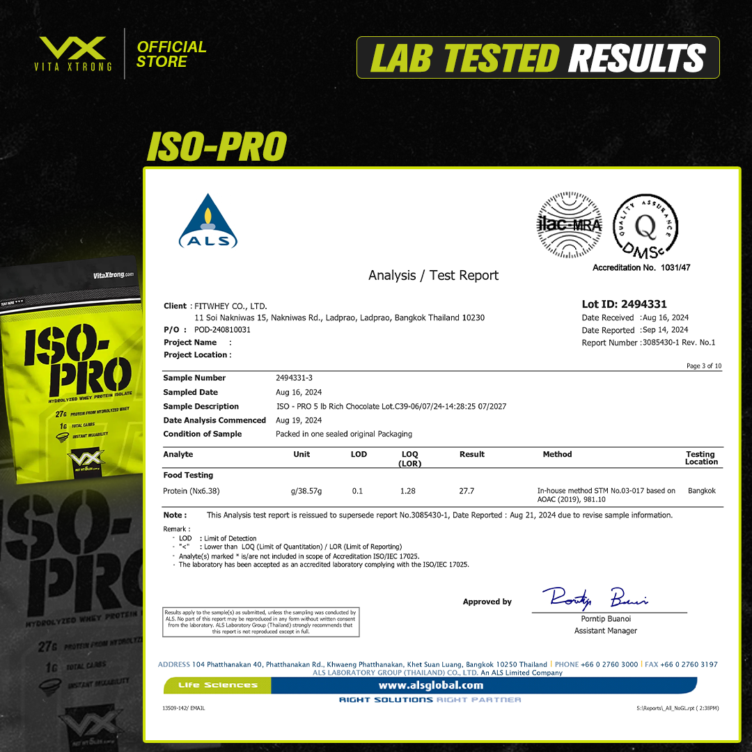 VITAXTRONG ISO PRO 5lbs 2.3kg (27g Whey Isolate, Zero SUGAR Zero FAT, high PROTEIN)_2