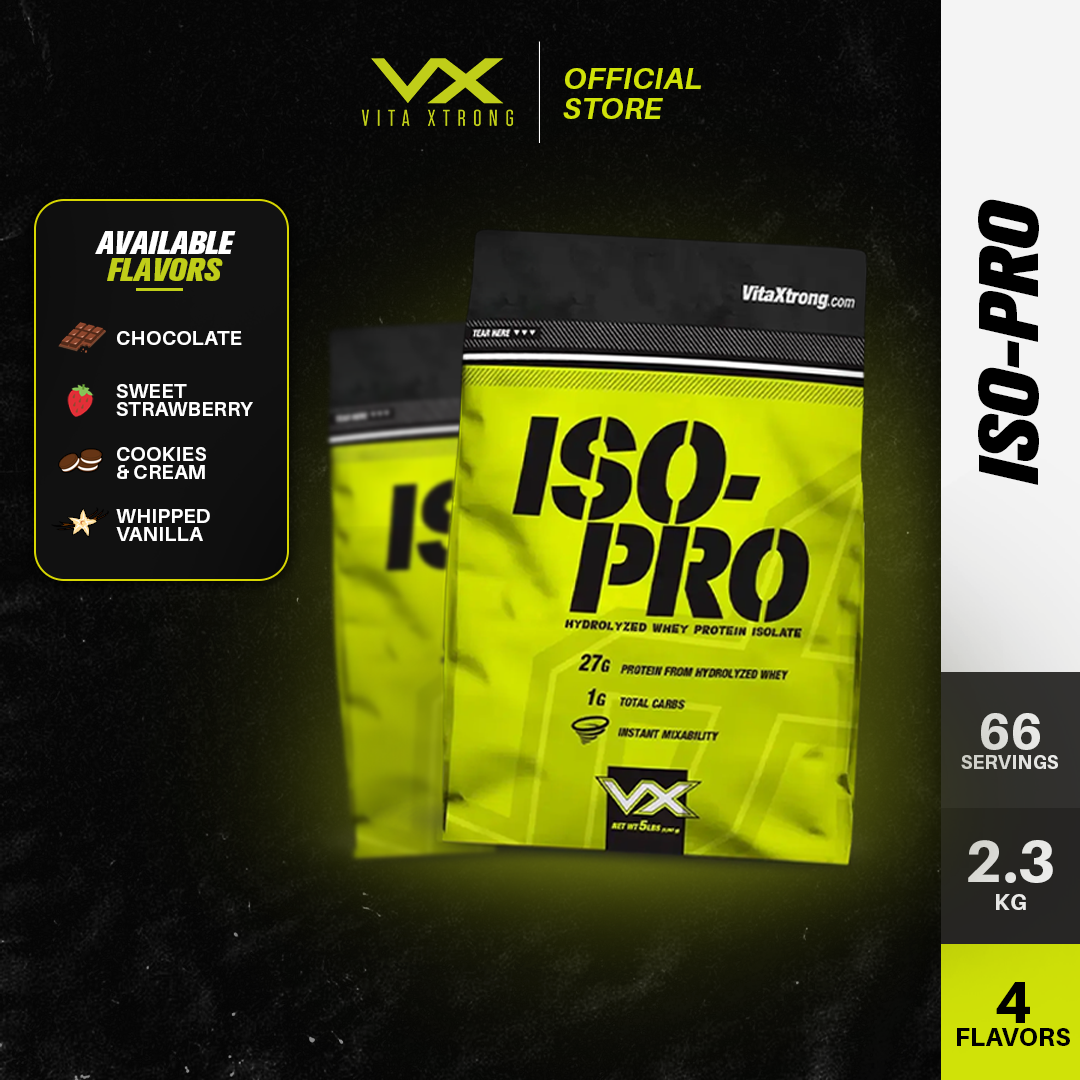 VITAXTRONG ISO PRO 2lbs 1kg (27g Whey Isolate, Zero SUGAR Zero FAT, high PROTEIN)_0