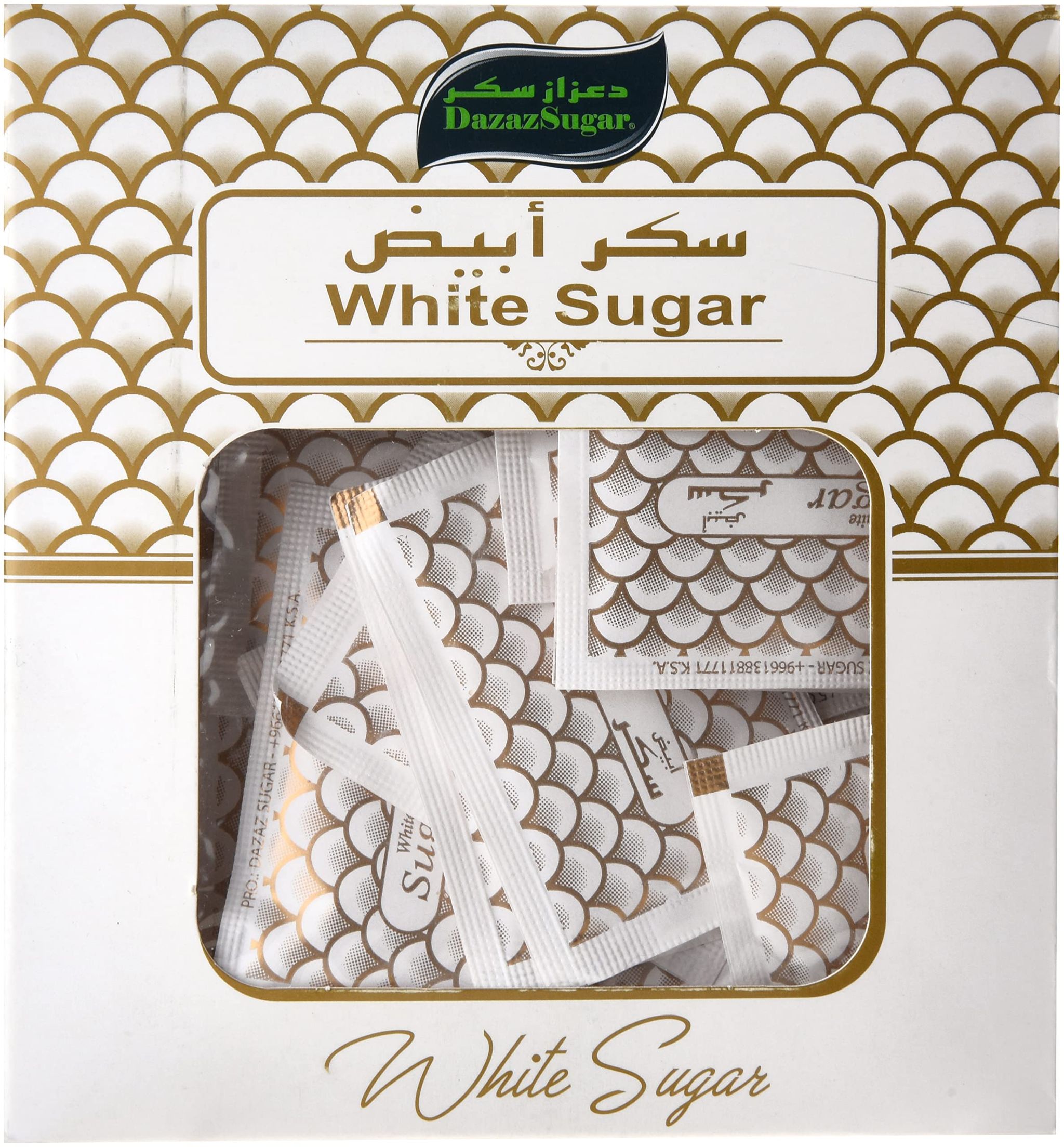 DAZAZ WHITE SUGAR SACHET 24X100X5 Gram (g)_0