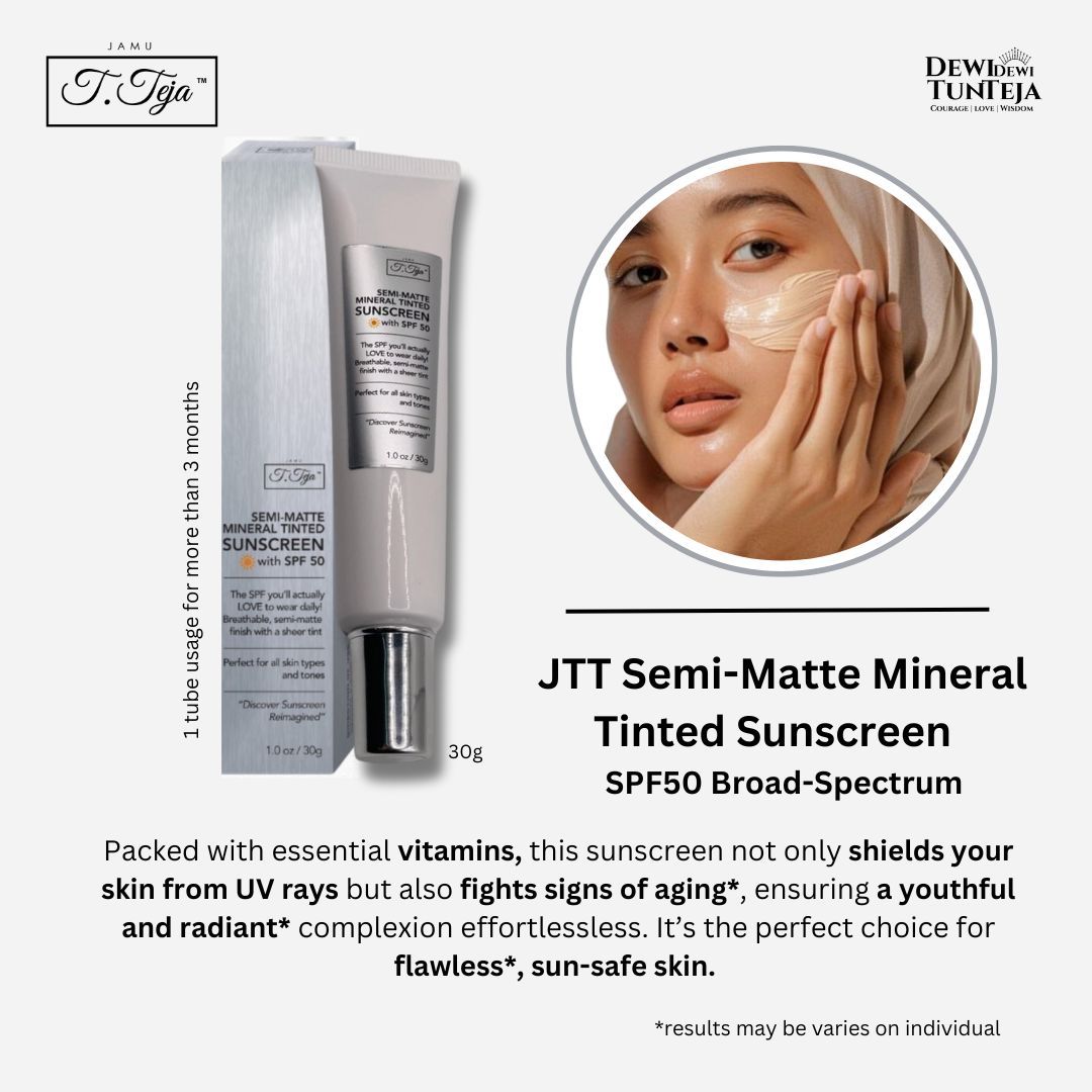 JTT Semi-Matte Mineral Tinted Sunscreen SPF50, 30g _0