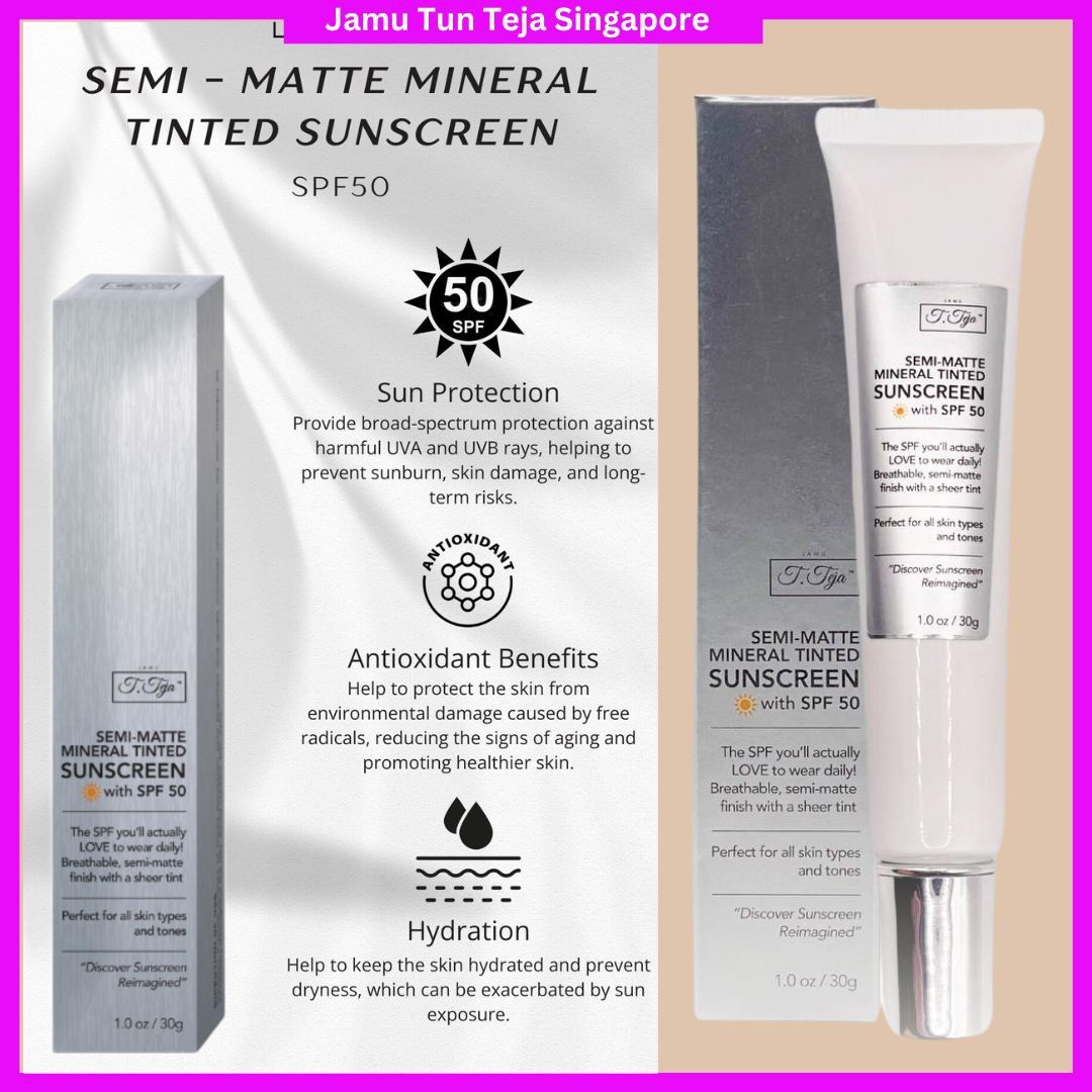 JTT Semi-Matte Mineral Tinted Sunscreen SPF50, 30g _3