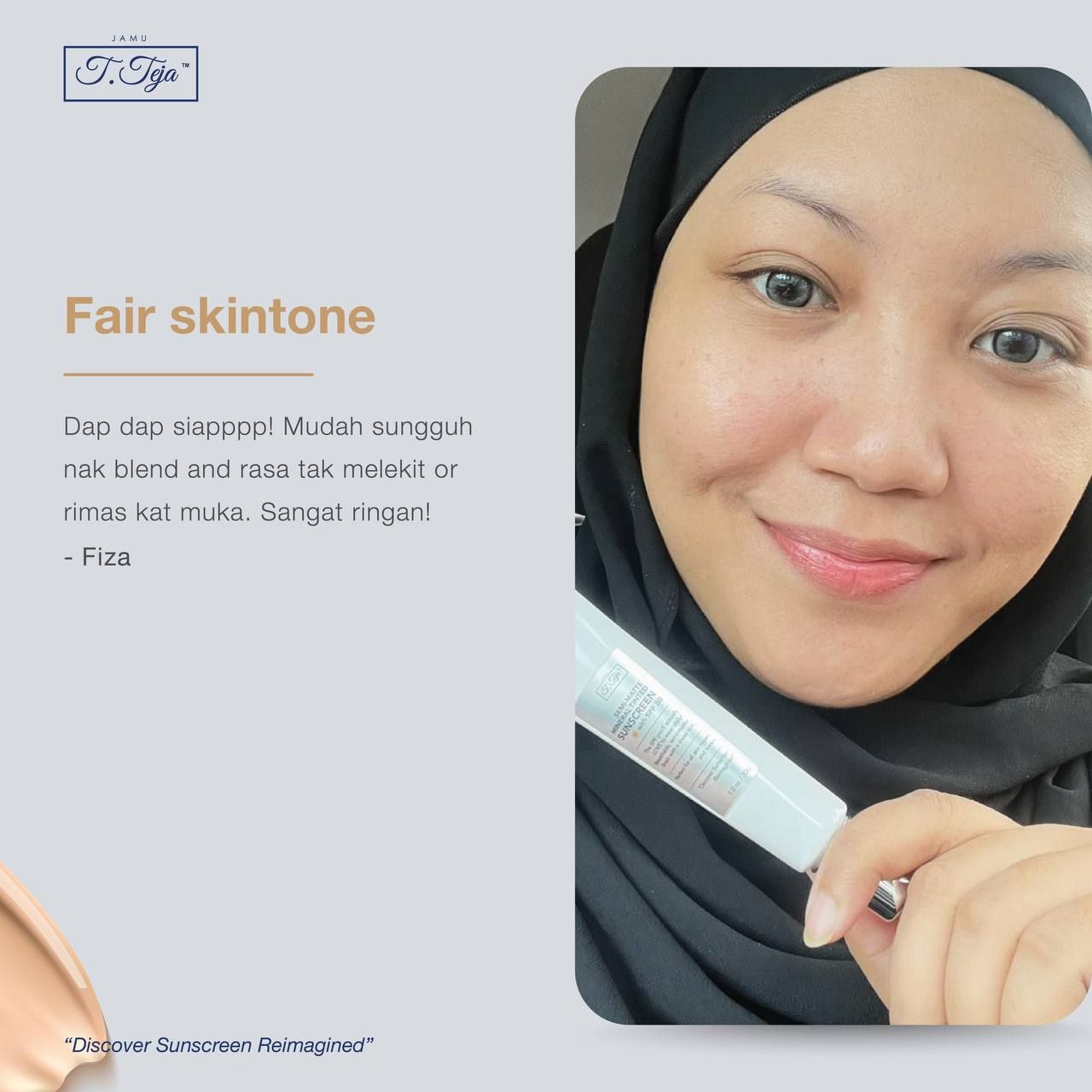 JTT Semi-Matte Mineral Tinted Sunscreen SPF50, 30g _5