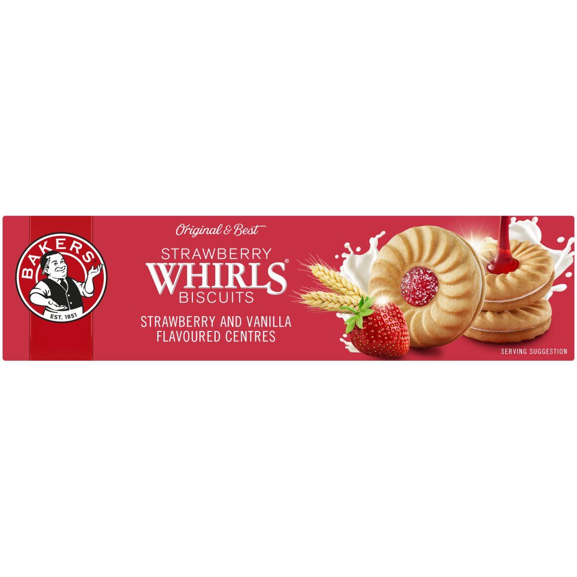 Bakers Strawberry Whirls Biscuits (200G)_0