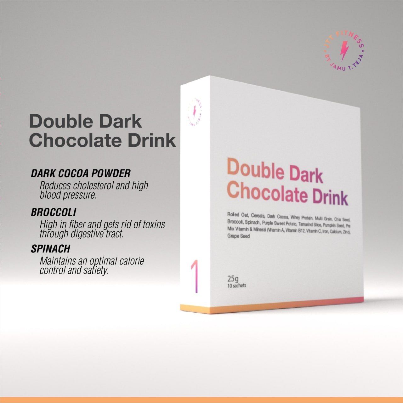 Double Dark Chocolate Drink (Meal Replacement), 10s _0