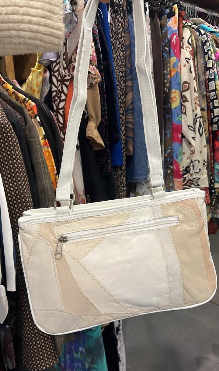 Vintage White Patchwork Bag_6